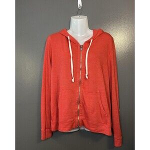 SoulCycle Hoodie Womens Large Full Zip Sleeve Spell Out Back Wheel Logo Made USA